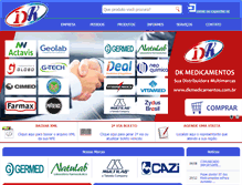 Tablet Screenshot of dkmedicamentos.com.br